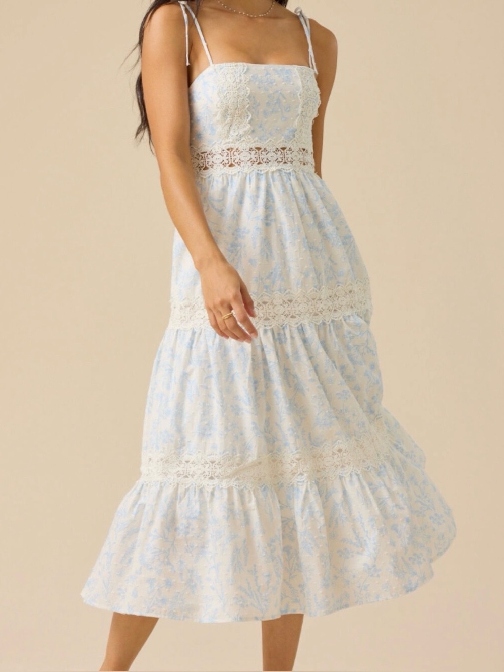 NEW Altar’d State Blue Floral Maxi Dress Size XL Available NWT
